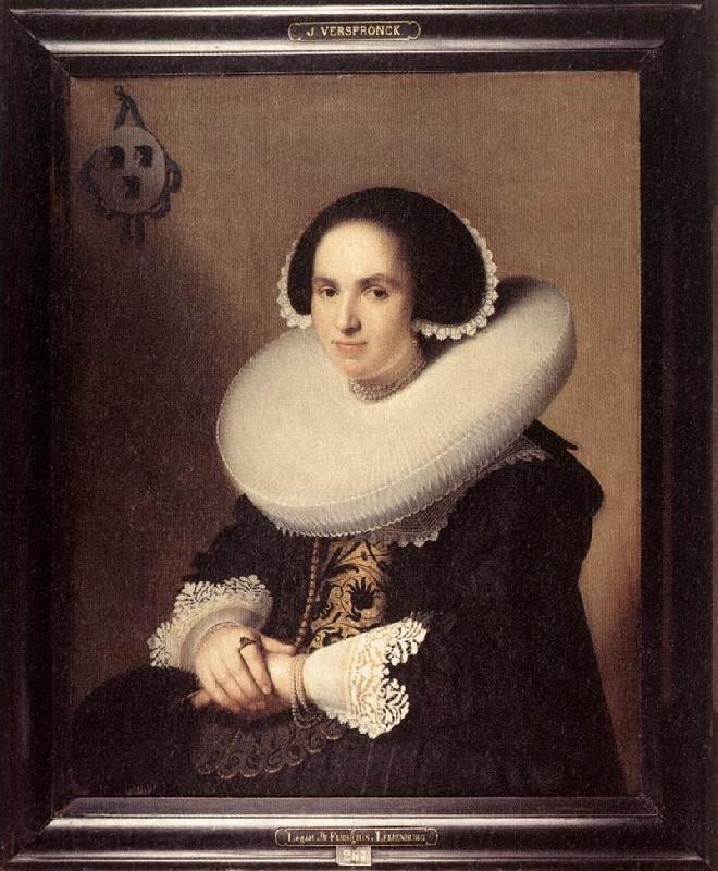 VERSPRONCK, Jan Cornelisz Portrait of Willemina van Braeckel er Spain oil painting art